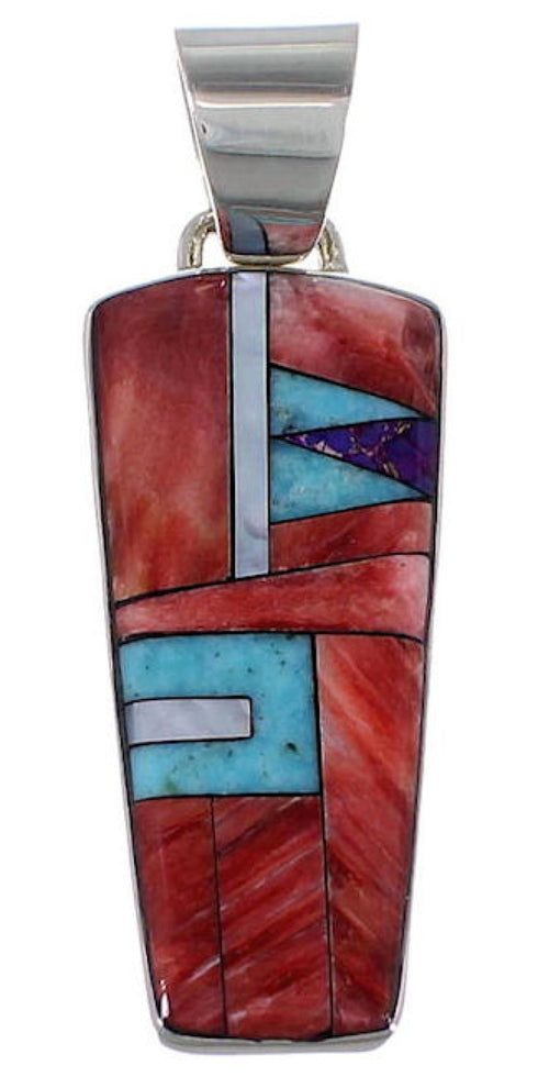 Sterling Silver And Multicolor Jewelry Slide Pendant RS42783